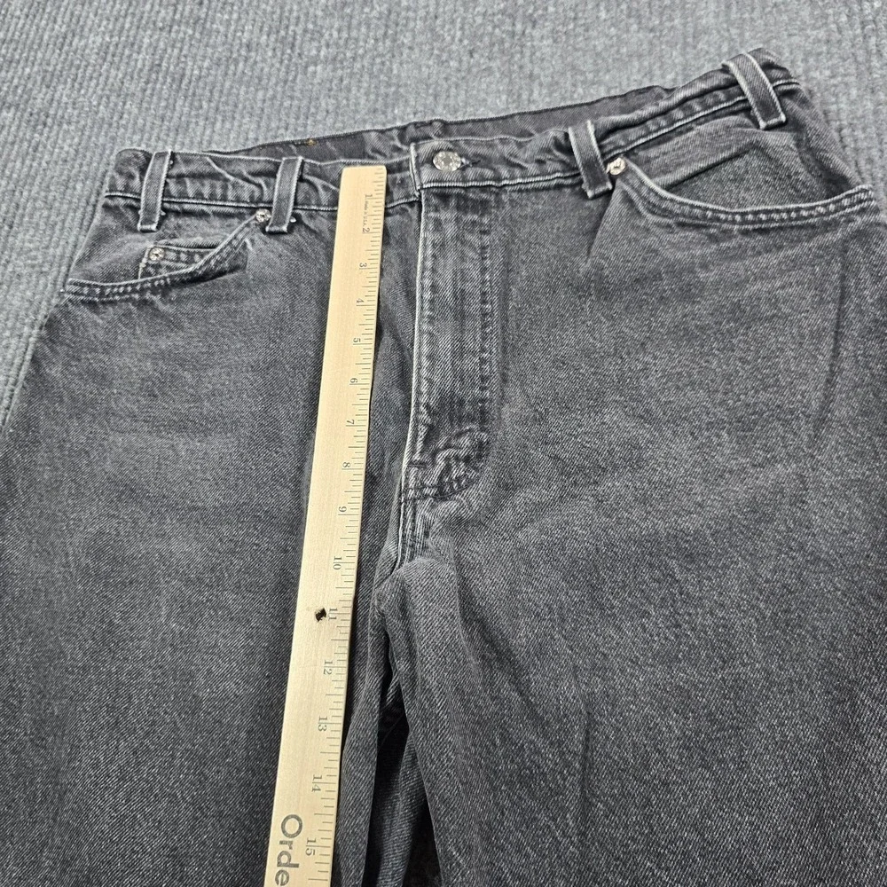 VTG Levi's 550 Jeans Mens 36x32 Gray Relaxed Tapered Orange Tab USA 32x29